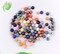 100 Pieces Natural Stone Beads Round Genuine Real Stone Beading Loose Gemstones Hole Size 1mm DIY Smooth Bead for Bracelet Necklace Earrings Jewelry Making (Natural Stone Beads Multicolor, 8mm)